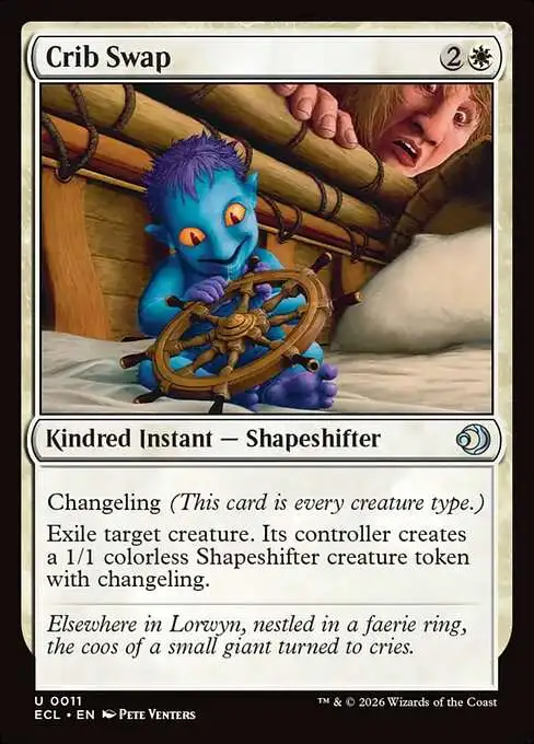 Magic The Gathering Lorwyn Eclipsed Single Card Uncommon Crib Swap 11 -  ToyWiz