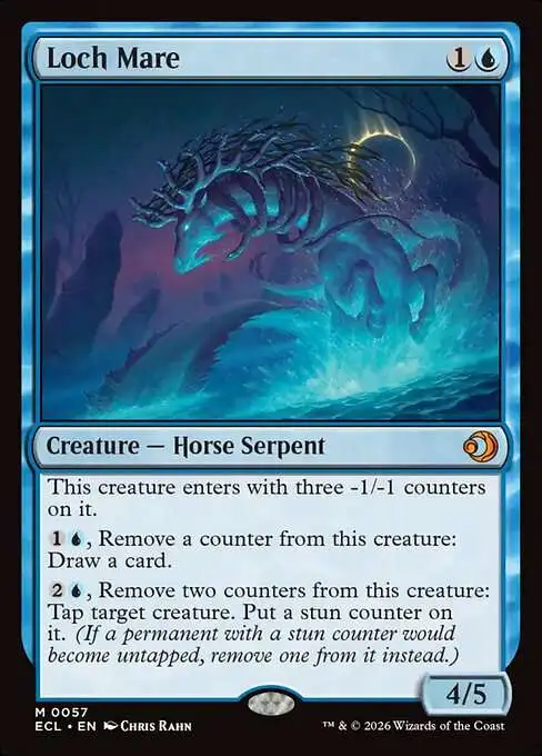 MtG Lorwyn Eclipsed Mythic Rare FOIL Loch Mare #57