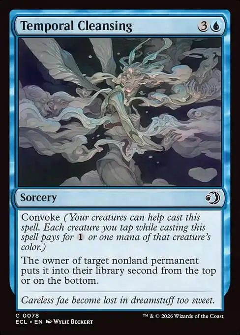 MtG Lorwyn Eclipsed Common FOIL Temporal Cleansing #78