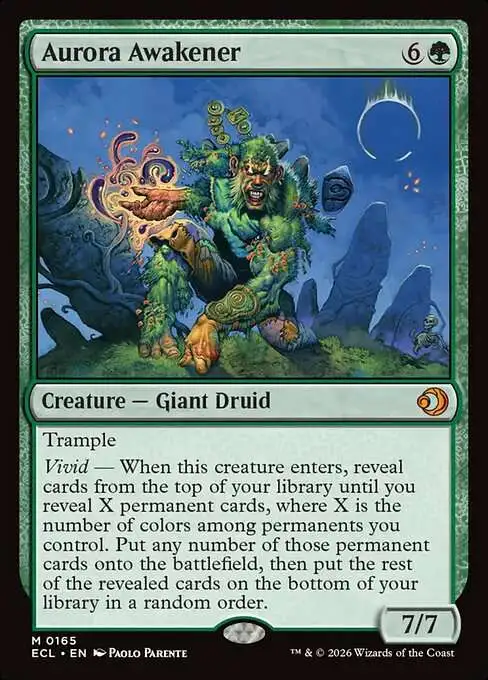 MtG Lorwyn Eclipsed Mythic Rare Aurora Awakener #165
