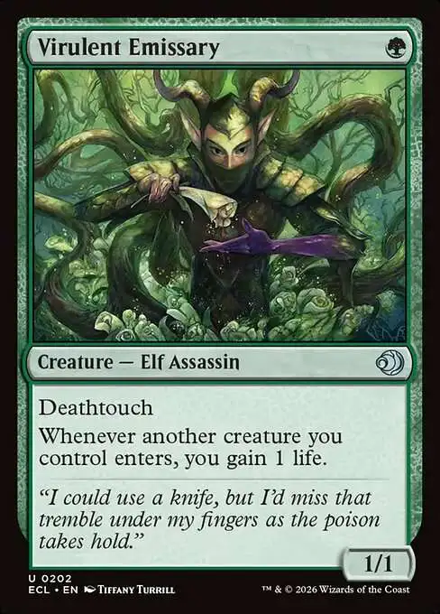 MtG Lorwyn Eclipsed Uncommon Virulent Emissary #202