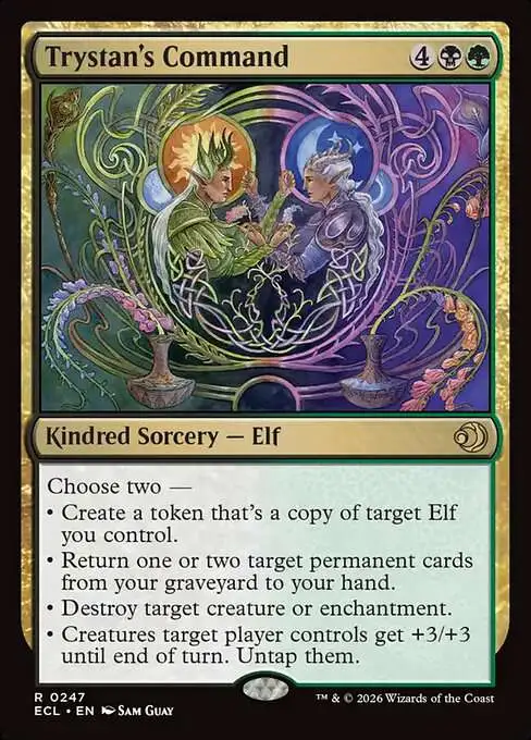 MtG Lorwyn Eclipsed Rare Trystan's Command #247