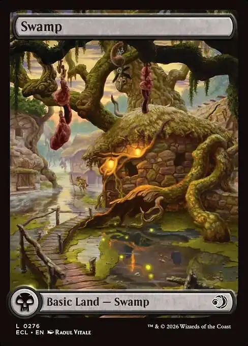 MtG Lorwyn Eclipsed Common Swamp #276 [Full Art FOIL]