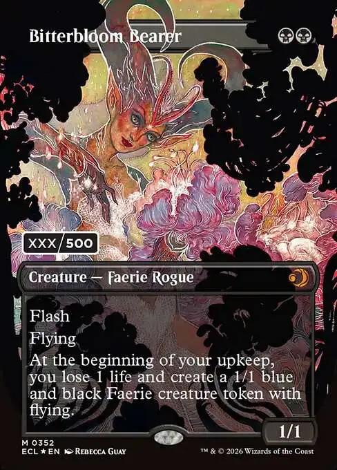 MtG Lorwyn Eclipsed Mythic Rare Bitterbloom Bearer #352 [Headliner FOIL]