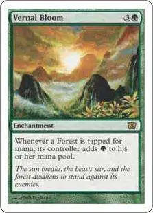 MtG 8th Edition Rare Foil Vernal Bloom #286