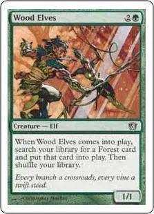 MtG 8th Edition Common Foil Wood Elves #289