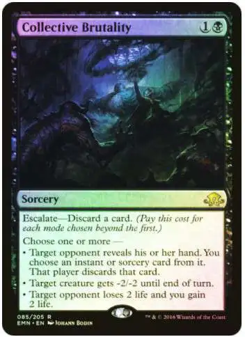 MtG Trading Card Game Eldritch Moon Rare Foil Collective Brutality #85