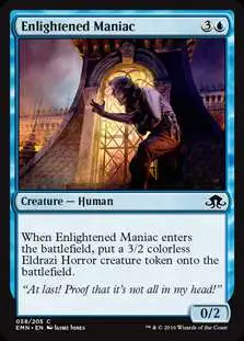 MtG Trading Card Game Eldritch Moon Common Foil Enlightened Maniac #58