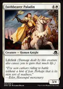 MtG Trading Card Game Eldritch Moon Common Foil Faithbearer Paladin #25