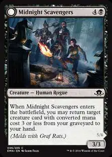 MtG Trading Card Game Eldritch Moon Common Foil Midnight Scavengers #96