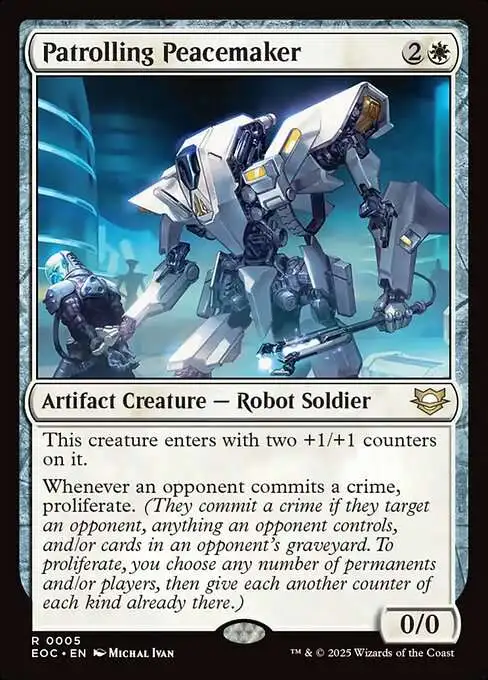 MtG Edge of Eternities: Commander Rare Foil Patrolling Peacemaker #5