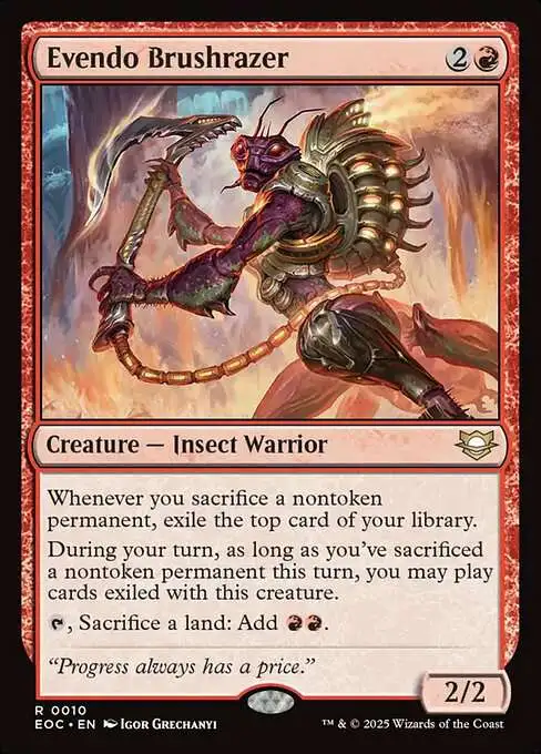 MtG Edge of Eternities: Commander Rare Evendo Brushrazer #10