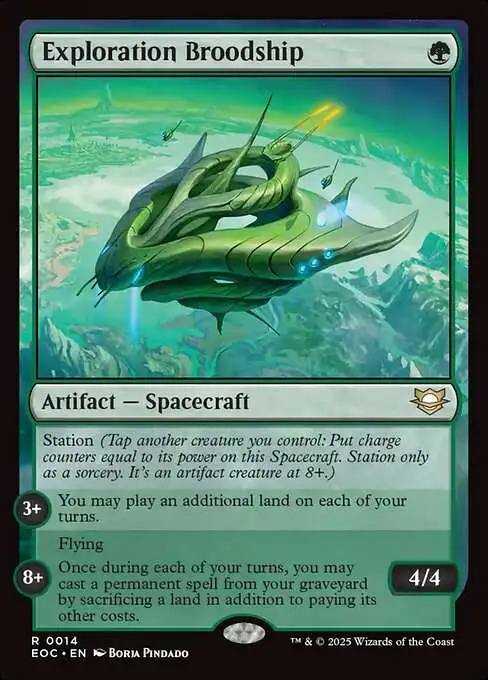 MtG Edge of Eternities: Commander Rare Foil Exploration Broodship #14