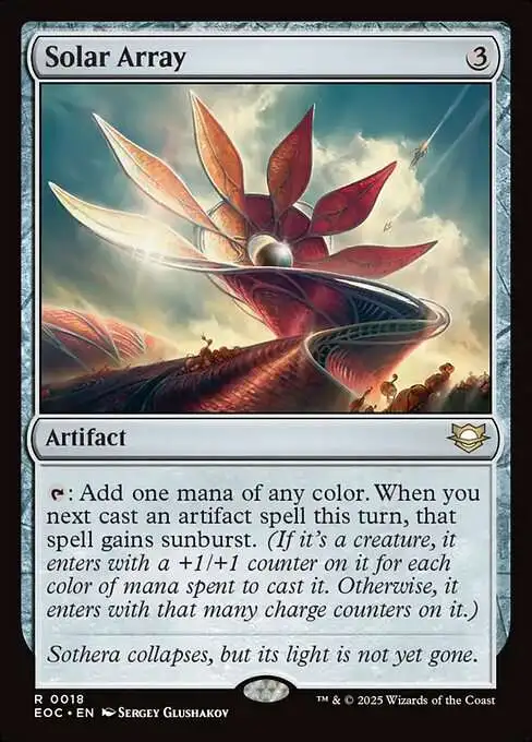 MtG Edge of Eternities: Commander Rare Solar Array #18