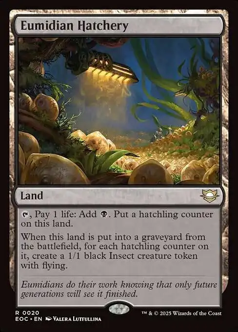 MtG Edge of Eternities: Commander Rare Eumidian Hatchery #20