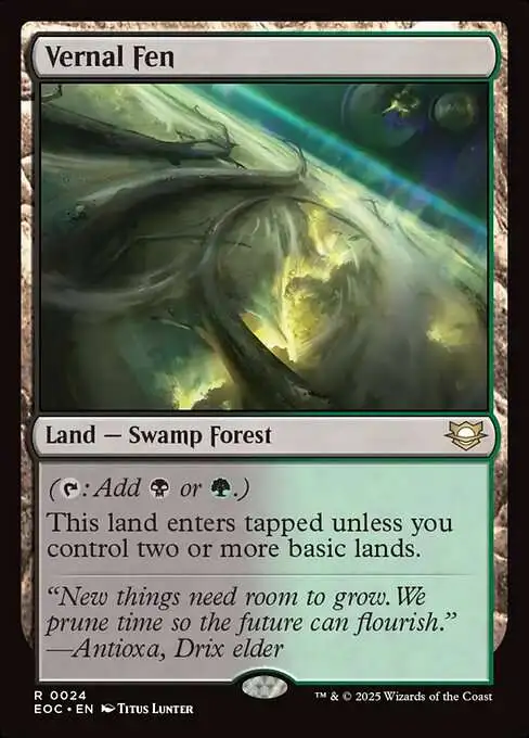 MtG Edge of Eternities: Commander Rare Foil Vernal Fen #24
