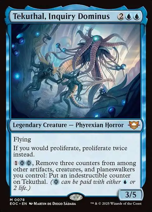 MtG Edge of Eternities: Commander Mythic Rare Tekuthal, Inquiry Dominus #78