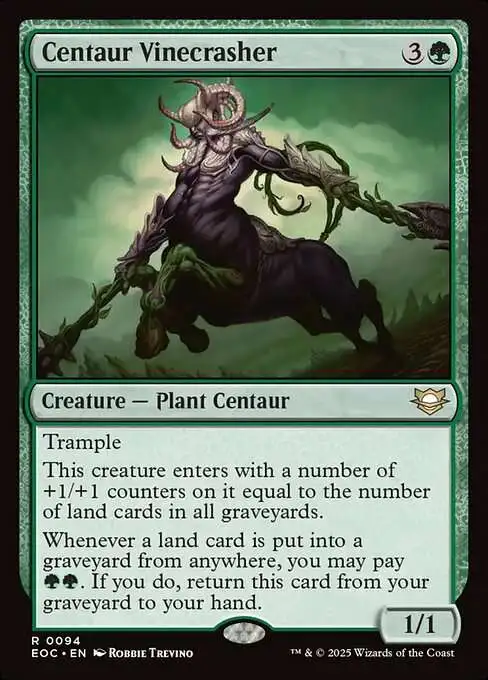 MtG Edge of Eternities: Commander Rare Centaur Vinecrasher #94