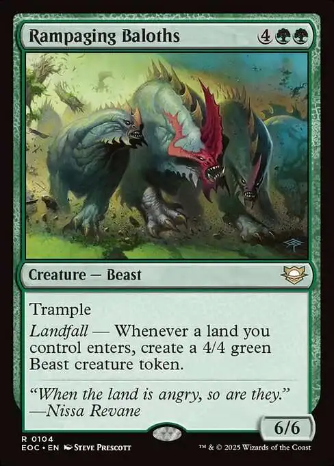 MtG Edge of Eternities: Commander Rare Rampaging Baloths #104