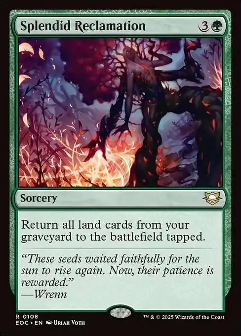 MtG Edge of Eternities: Commander Rare Splendid Reclamation #108