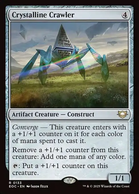 MtG Edge of Eternities: Commander Rare Foil Crystalline Crawler #133