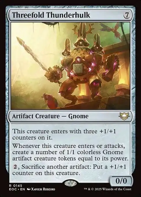 MtG Edge of Eternities: Commander Rare Threefold Thunderhulk #145