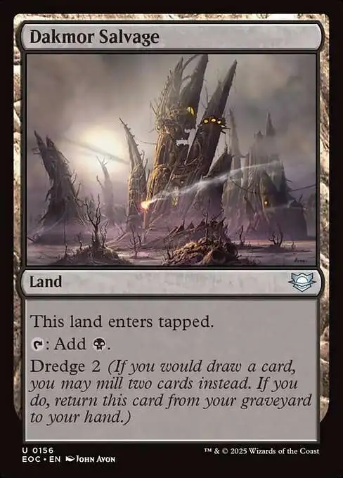 MtG Edge of Eternities: Commander Uncommon Foil Dakmor Salvage #156