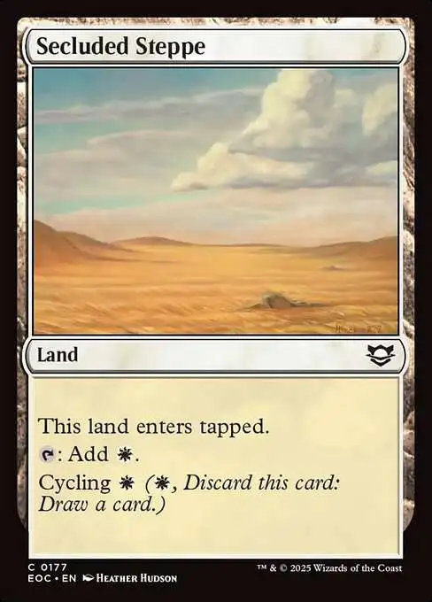 MtG Edge of Eternities: Commander Common Secluded Steppe #177