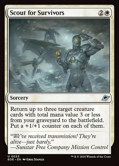 MtG Edge of Eternities Uncommon Foil Scout for Survivors #33