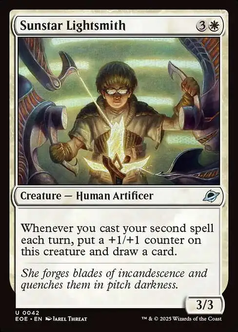 MtG Edge of Eternities Uncommon Foil Sunstar Lightsmith #42