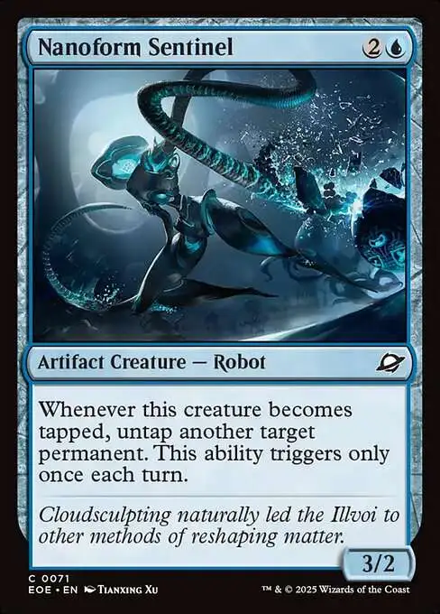 MtG Edge of Eternities Common FOIL Nanoform Sentinel #71