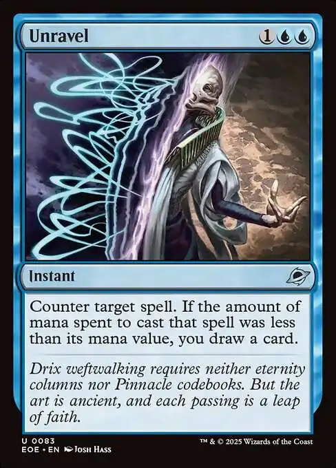 MtG Edge of Eternities Uncommon Unravel #83
