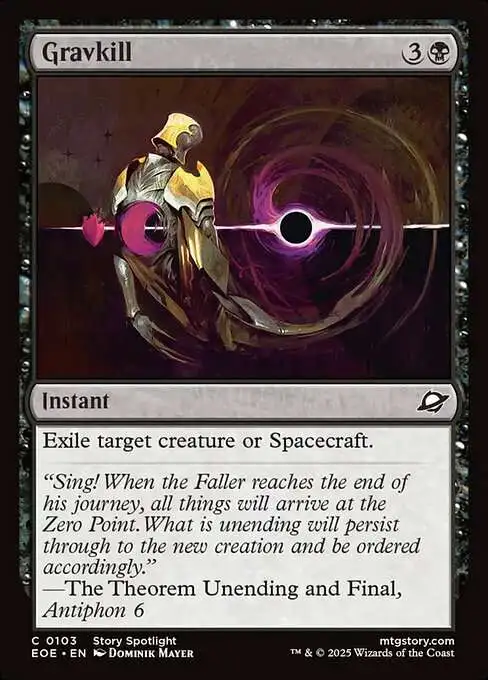 MtG Edge of Eternities Common Foil Gravkill #103