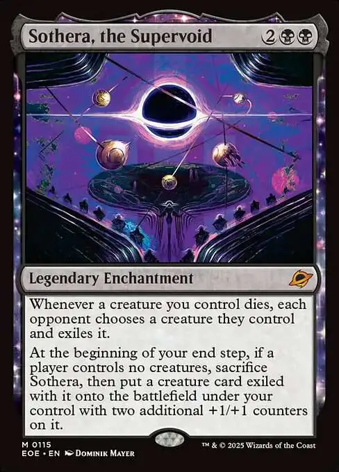 MtG Edge of Eternities Mythic Rare Foil Sothera, the Supervoid #115