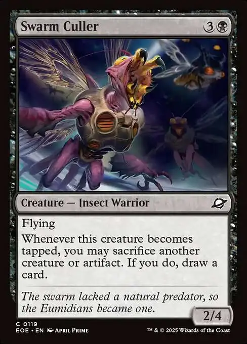 Magic The Gathering Edge of Eternities Single Card Common Swarm Culler 119  FOIL - ToyWiz