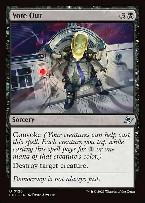 Magic The Gathering Edge of Eternities Single Card Uncommon Vote Out 126  FOIL - ToyWiz