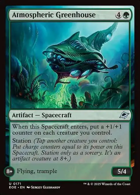 MtG Edge of Eternities Uncommon Foil Atmospheric Greenhouse #171