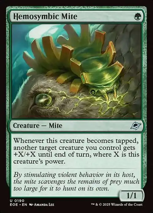 MtG Edge of Eternities Uncommon Foil Hemosymbic Mite #190