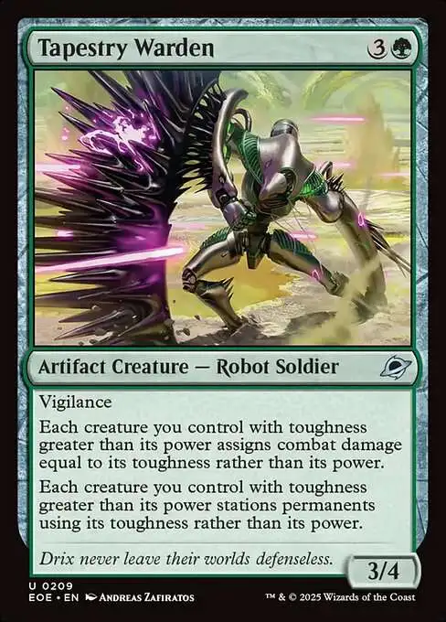 MtG Edge of Eternities Uncommon Tapestry Warden #209