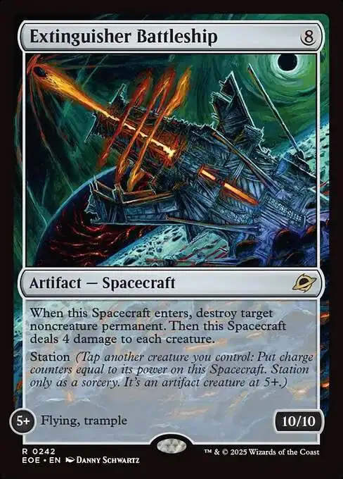 MtG Edge of Eternities Rare Extinguisher Battleship #242