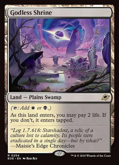 MtG Edge of Eternities Rare FOIL Godless Shrine #254
