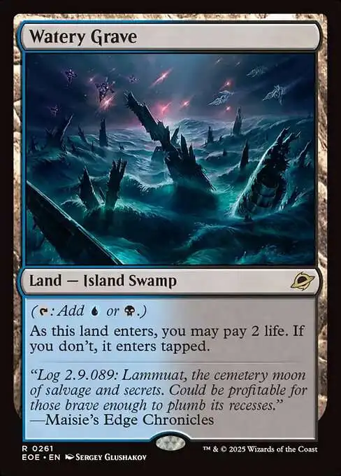 MtG Edge of Eternities Rare Watery Grave #261