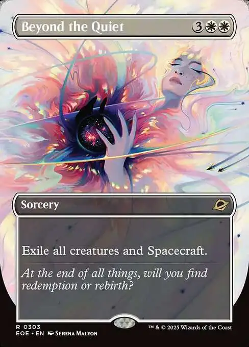 MtG Edge of Eternities Rare Beyond the Quiet #303 [Surreal Space FOIL]