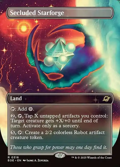 Magic The Gathering Edge of Eternities Single Card Rare Secluded Starforge  316 Surreal Space - ToyWiz