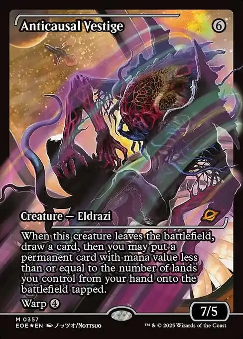 Magic The Gathering Edge of Eternities Single Card Mythic Rare Anticausal  Vestige 357 Japan Showcase FOIL - ToyWiz