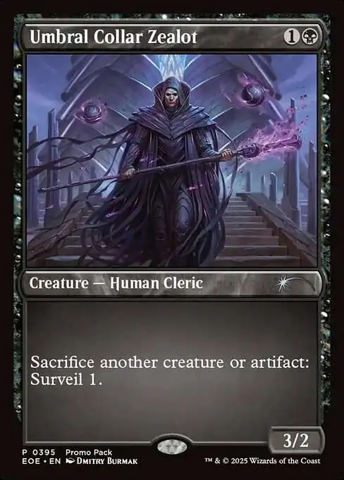 Magic The Gathering Edge of Eternities Single Card Uncommon Umbral Collar  Zealot 395 Promo - ToyWiz