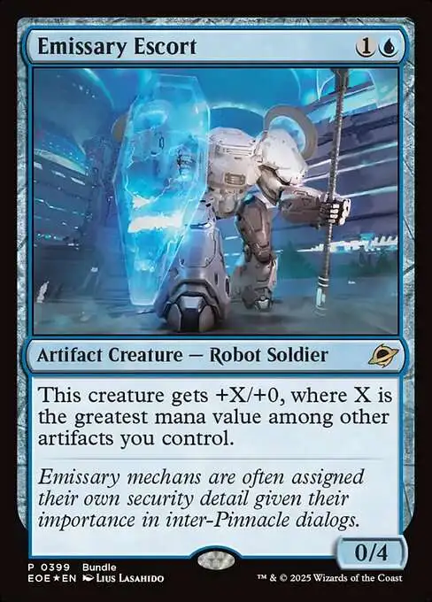 Magic The Gathering Edge of Eternities Single Card Rare Emissary Escort 399  Promo - ToyWiz