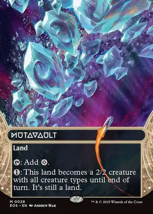 Magic The Gathering Edge of Eternities Stellar Sights Single Card Mythic  Rare Mutavault 28 Borderless - ToyWiz