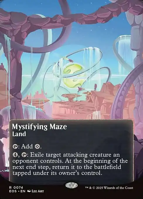 MtG Edge of Eternities: Stellar Sights Rare Mystifying Maze #74 [Poster]