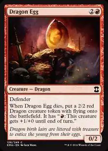 MtG Trading Card Game Eternal Masters Common Dragon Egg #126